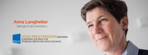 Anna Langheiter ist Expertin für Trainingsdesign und GOLD-Preisträgerin 2017/2018 beim Europäischen Preis für Training, Beratung und Coaching